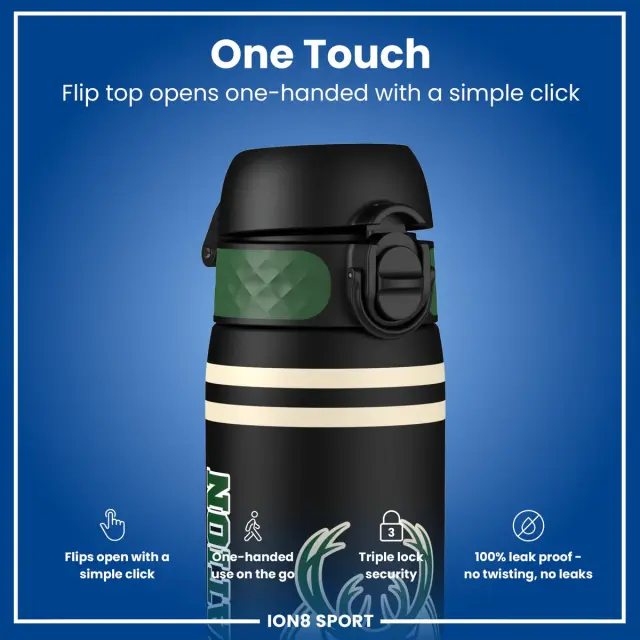 ION8 Slim Παγούρι Πλαστικό 500ml NBA Milwaukee Bucks (I8RF500NBAVMIL) 3