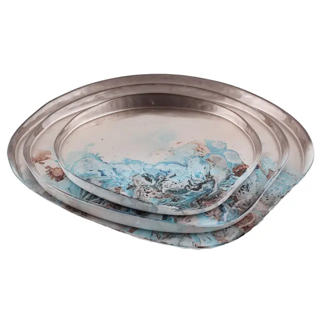 Volcano Πιατελα 32cm Γυαλινη