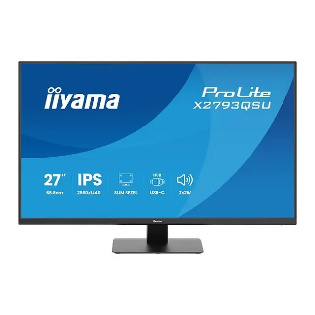 iiyama ProLite X2793QSU-B1 computer monitor 68.6 cm (27") 2560 x 1440 pixels Quad HD LED Black