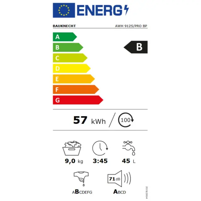 ΠΛΥΝΤΗΡΙΟ ΡΟΥΧΩΝ ΕΠΑΓΓΕΛΜΑΤΙΚΟ AWH 912S/PRO BP BEKO (859991720500) 2