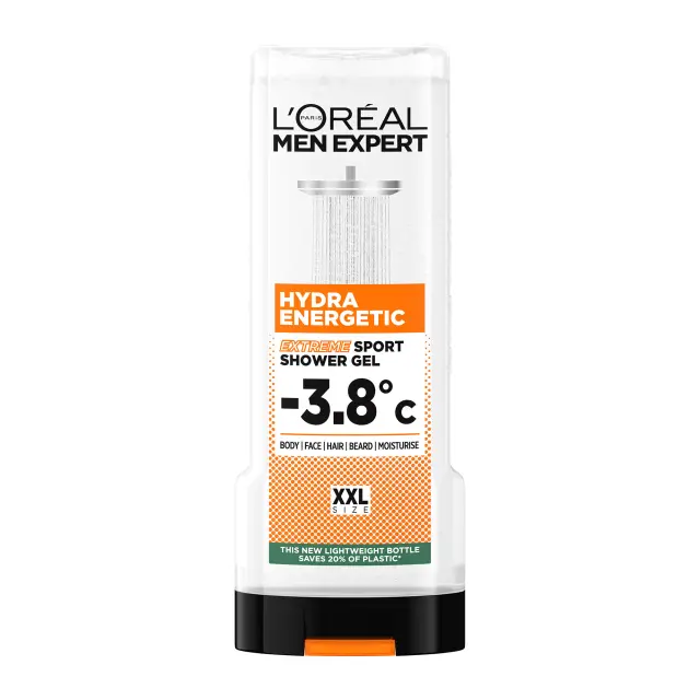 Men Expert Hydra Energetic Extreme Sport Shower Gel XXL Size Αφρόλουτρο Για Άμεση Αίσθηση Δροσιάς 400ml