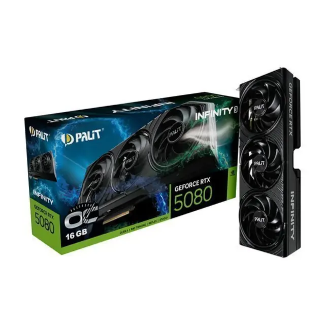 Palit Κάρτα Γραφικών GeForce RTX 5080 16GB Infinity 3 OC GDDR7 (NE75080U19T2-GB2035S)