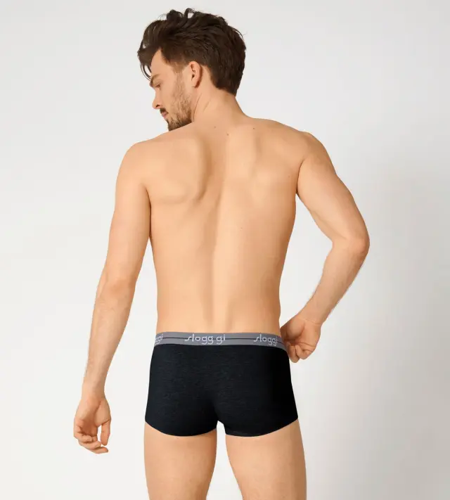 Sloggi Men Μποξεράκια Start Hipster Γκρι/Μαύρο 2-Pack 3