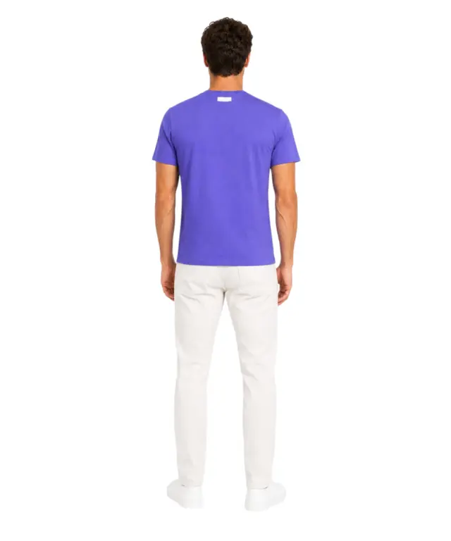 Bikkembergs - Ανδρικό T-shirt Κοντομάνικο Pupino BKK3MTS02-CLEMAT Μπλε 2