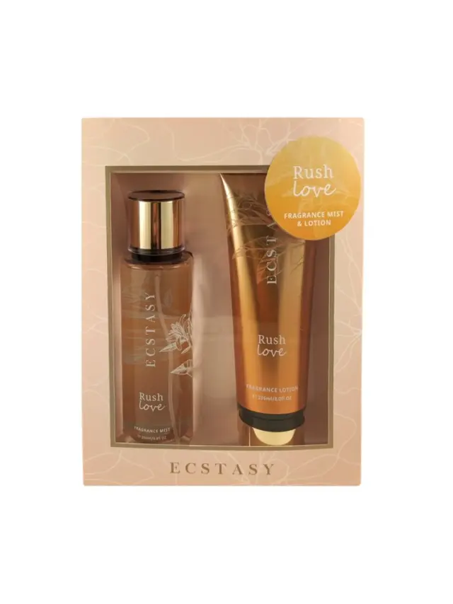 Ecstasy Body Cream 236ml & Mist 250ml Rush Love
