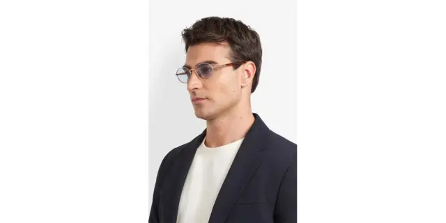 David Beckham Unisex Γυαλιά Ηλίου με Καφέ Ταρταρούγα Μεταλλικό Σκελετό και Χρυσό Φακό DB 1196/S RHL/IR 2