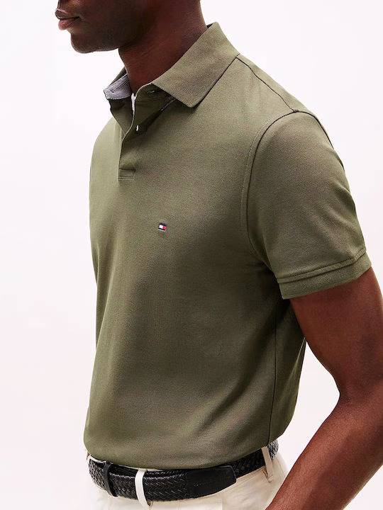 Tommy Hilfiger Polo Μπλούζα Λαδί Λαδί 2