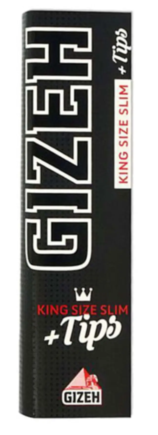 GIZEH Χαρτάκια Black King Size 34 φύλλα με Τζιβάνες - Μαγνητικό Κλείσιμο