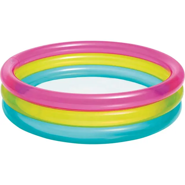 Intex Πισίνα Φουσκωτή Rainbow Baby Pool (57104)