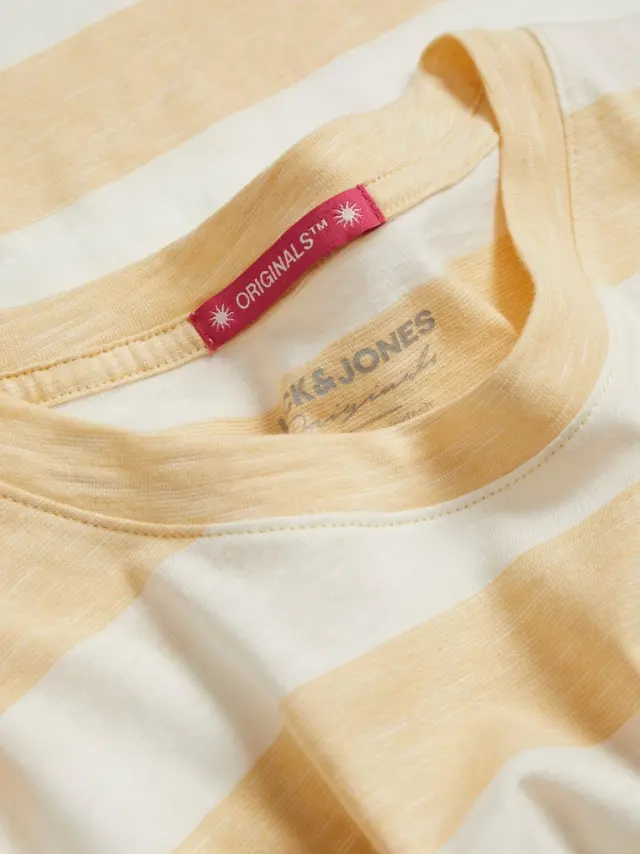 JORARUBA STRIPE TEE SS CREW NECK italian straw - XL 2