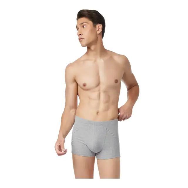 Comfort 2 Ανδρικό Βαμβακερό Boxer με Εσωτερικό Λάστιχο 2τμχ Minerva - ΓΚΡΙ ΜΕΛ.ΣΚ. 3