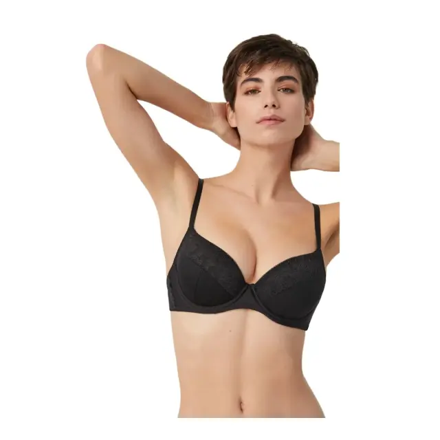 Ysabel Mora Γυναικείο Σουτιέν Special You Lace, Χρώμα Μαύρο - 80C