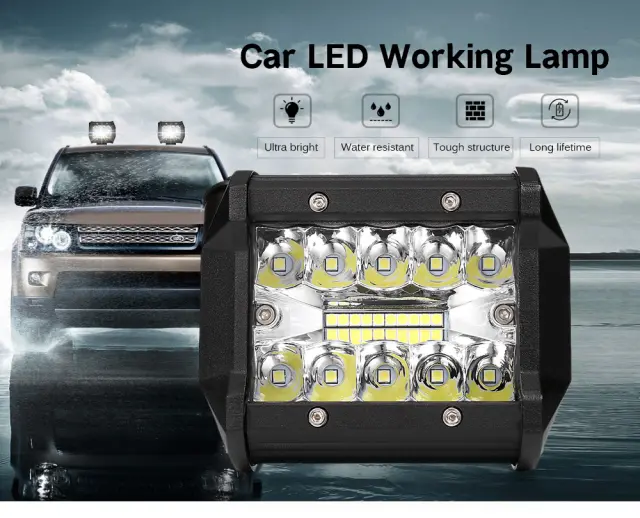 LED τετράγωνος προβολέας 60W Car LED Working Lamp 3