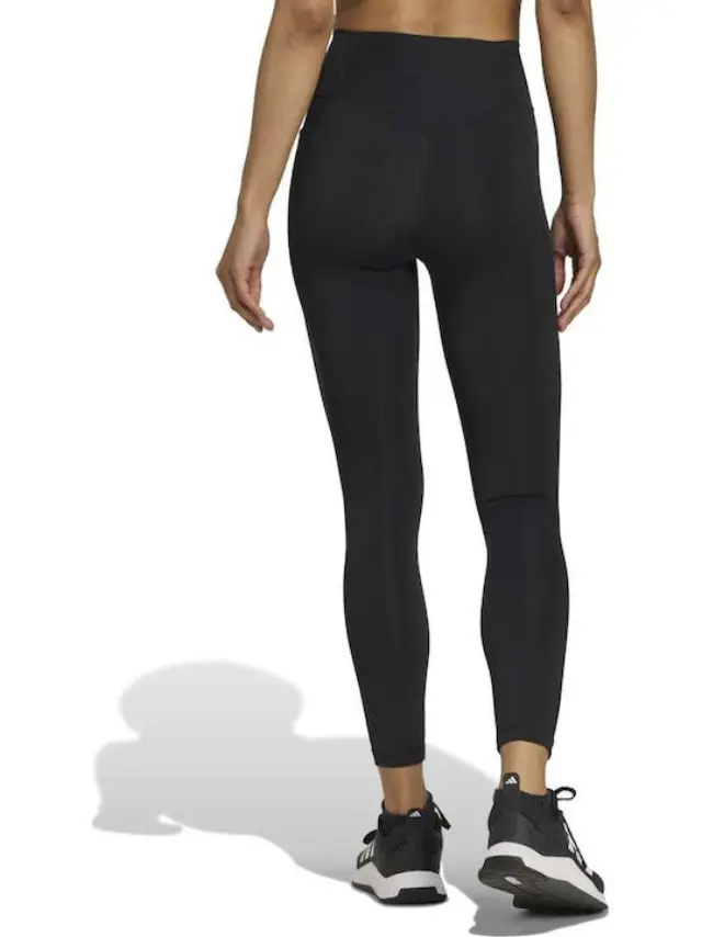 adidasOptime Essentials Training Γυναικείο Cropped Κολάν Μαύρο - L 2