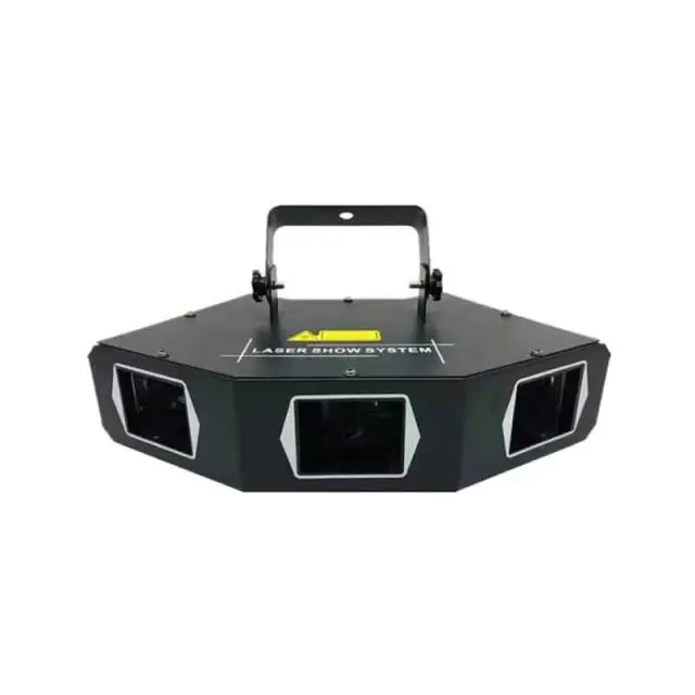 Φωτιστικό Laser Show RGB με 4 Εξόδους Πολυχρωμικό Εφέ για Σκηνή & Πάρτι - RGB Laser Show Light 027093 2