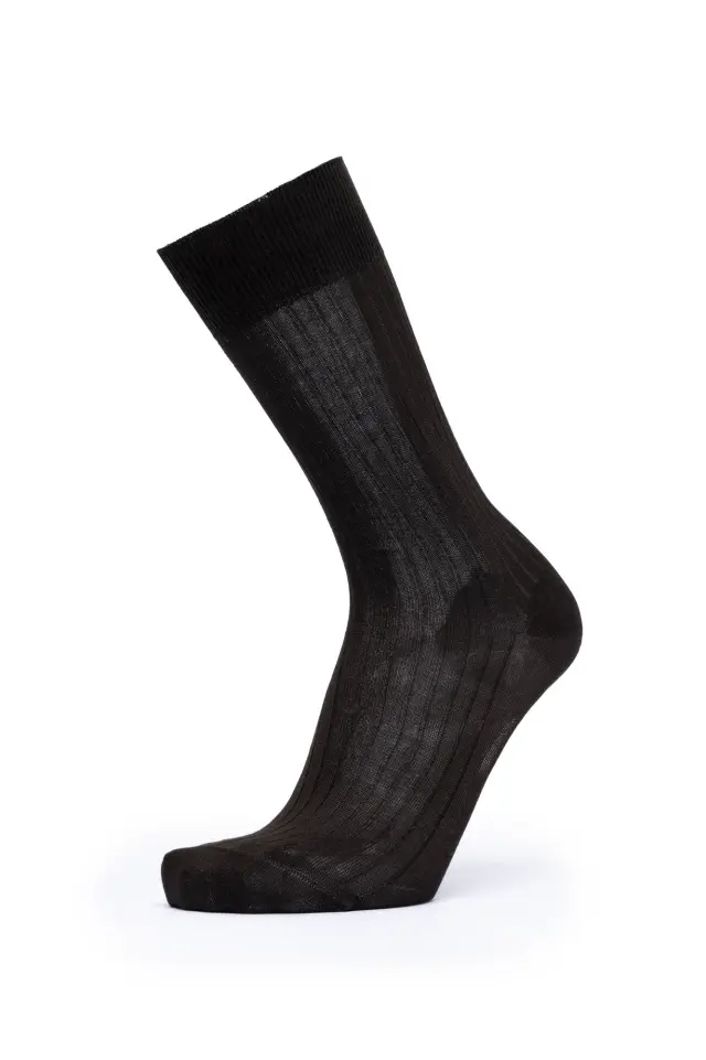 SC-M102-700 - Brown - SOCKS MEN ULISSE MERCERISED STRIPE - O/S 41-46