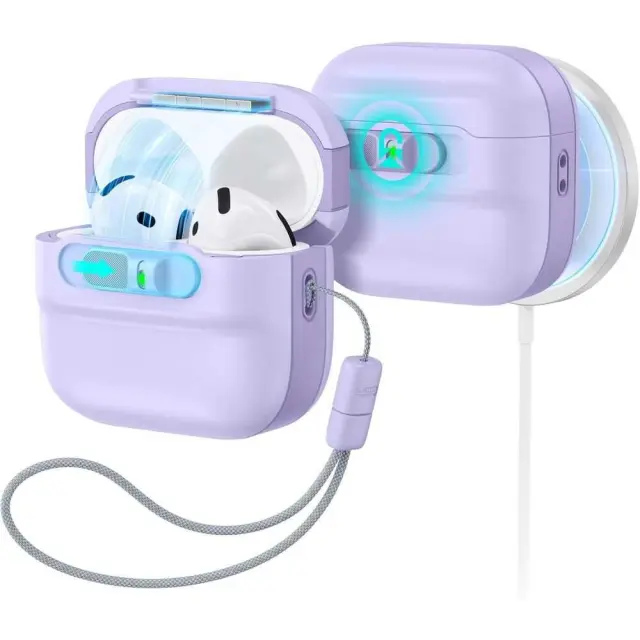 Esr Pulse Halolock Magsafe Apple Airpods 4 / 5 Lavender