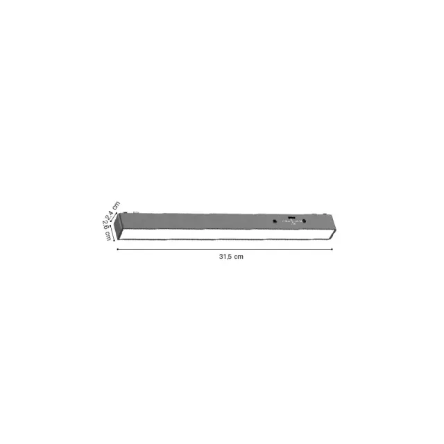 Inlight Γραμμικό φωτιστικό LED 10W 3CCT για Ultra Thin ράγα σε λευκή απόχρωση D:31,5X2,6X2,4cm (TMU0050-White) 2