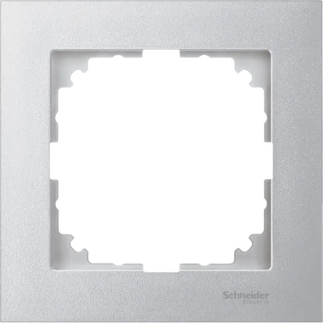 M-Pure frame, 1-gang, aluminium
