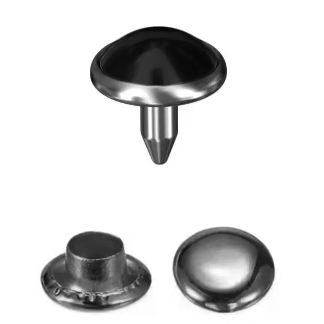 Swarovski Πριτσίνια Τρουκς 56107 Cabochon Pearl SS34 Jet - 5σετ