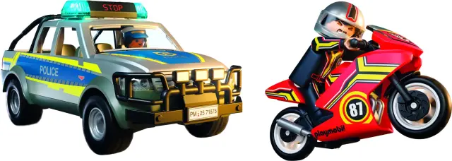 Playmobil City Action Αστυνομικό Όχημα Pickup Και Μοτοσυκλέτα / 71875 (Playmobil)