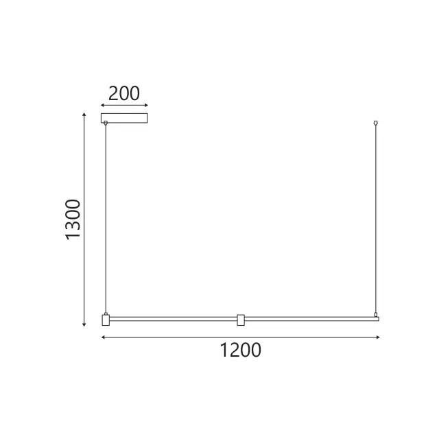 ΚΡΕΜΑΣΤΟ ΦΩΤΙΣΤΙΚΟ LED ACA KY011EC LINO ΑΜΜΩΔΕΣ ΜΑΥΡΟ ΑΛΟΥΜΙΝΙΟ + ΣΙΛΙΚΟΝΗ 15W 2800K-3200K-4000K 600LM IP20 1200MM / KY011EC 3