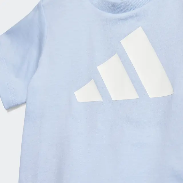 Adidas Essentials Tee Set Kids Globlue /White JC9641 - 92 2