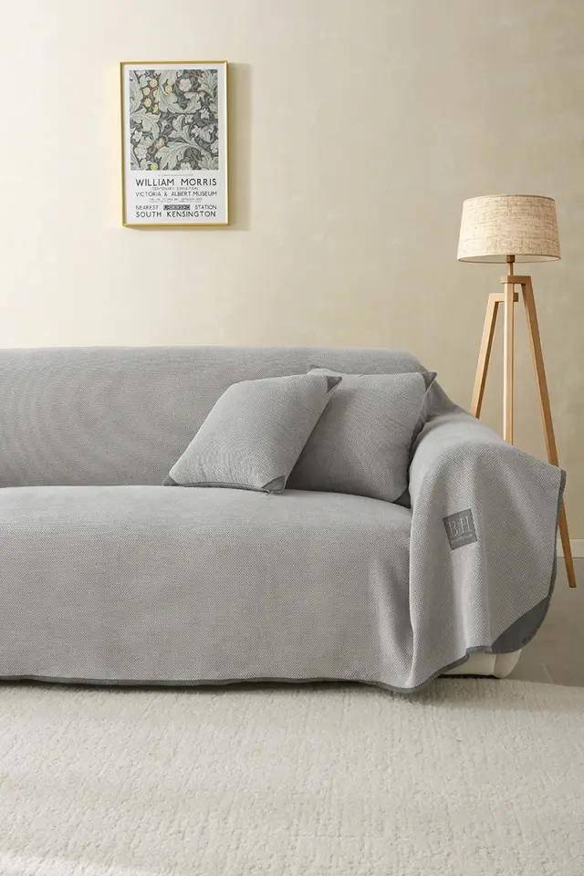 Ριχτάρι Πολυθρόνας 180x170 Beauty Home Artistic Art 8115 Γκρι Microvelour 2