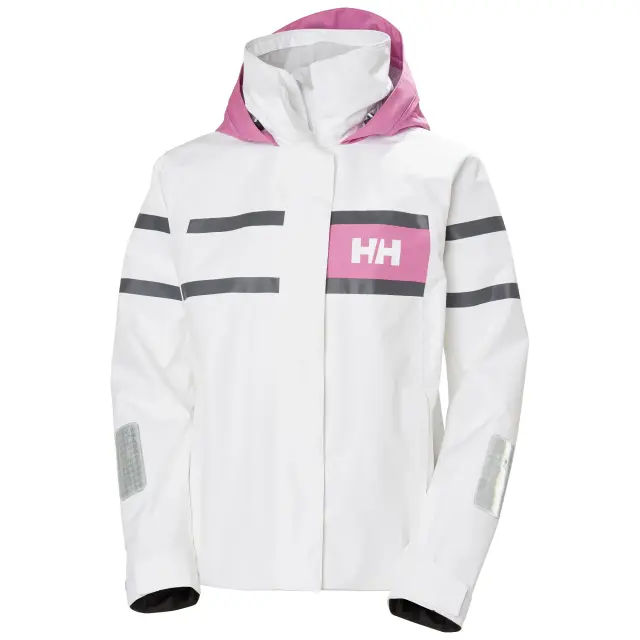 Helly Hansen Γυναικείο Μπουφάν Ιστιοπλοΐας Salt Inshore Λευκό - L
