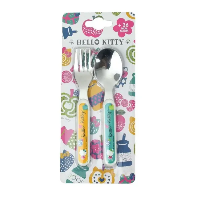 Σετ Πιρούνι-Κουτάλι 2 Τεμαχίων Ango Hello Kitty 005990 2