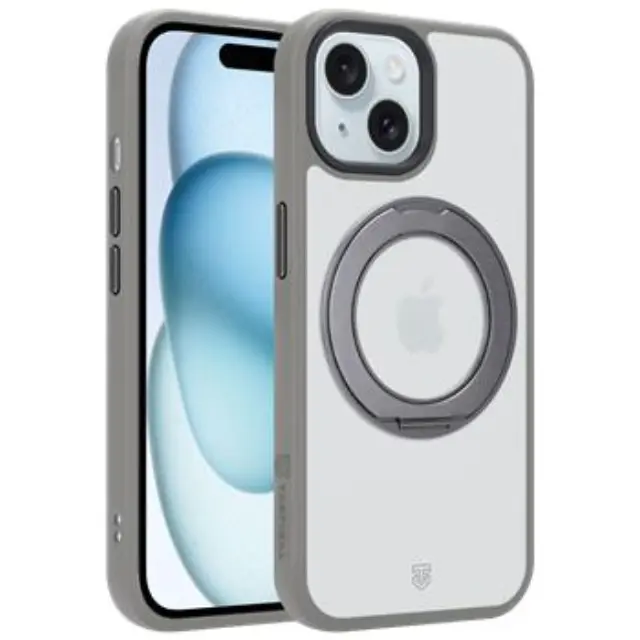 Tactical MagForce Hyperstand Cover for Apple iPhone 15 Light Grey