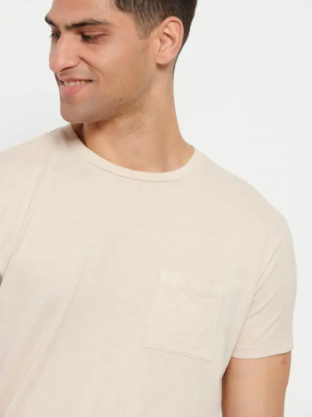 Funky Buddha T-shirt Ivory FBM007-012-04 - S 2