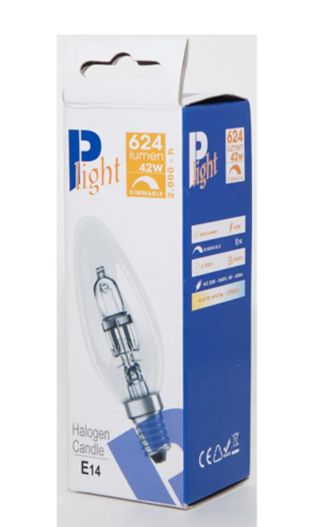 Halogen Λάμπα Eco Kερί E14/42W