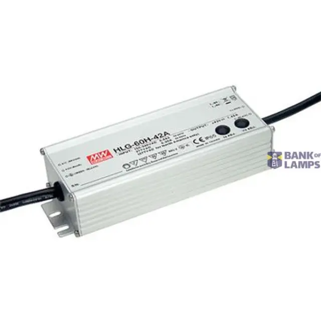 AC-DC Single output LED driver Mix mode (CV+CC) with built-in PFC; Output 24Vdc at 2.5A; IP67; Cable output; Dimming with 1-10V PWM resistance 60W