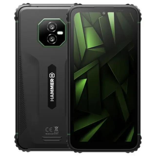 Κινητό Τηλέφωνο Hammer Ranger (Dual SIM) 256GB 8GB RAM Μαύρο-Πράσινο N68903