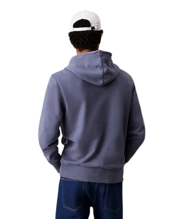 Calvin Klein - Woven Label Hoodie Φούτερ J30J327113-CGE Μπλε 3