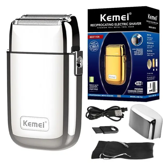 Ξυριστική μηχανή - Shaver - KM-TX1 - Kemei - Silver 2
