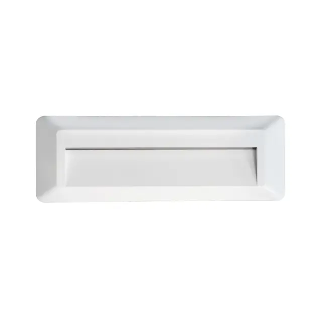 LED WALL RECTANGLE LUMINAIRE WHITE 230V AC IP65 2W 3000K 100LM RA80 / SLIM32NW