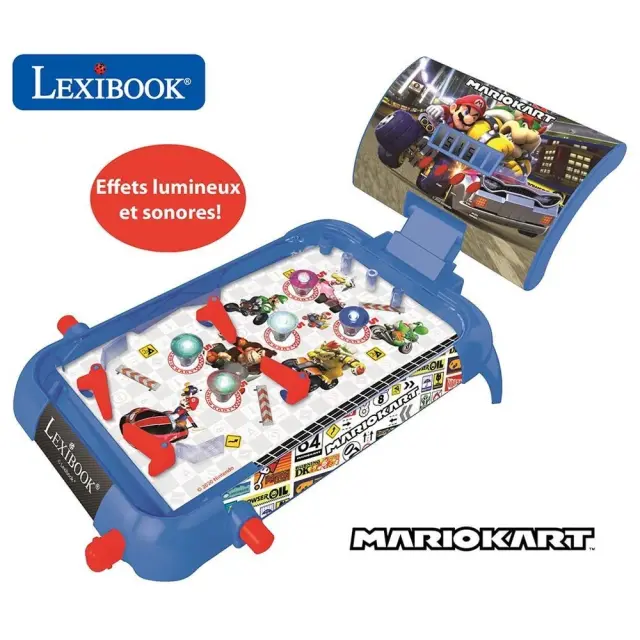 Lexibook® Επιτραπέζιο Φλιπεράκι Mario Kart Electronic Pinball