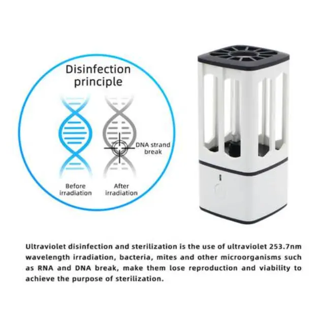 Uv λάμπα απολύμανσης χώρου 3.8w - Uv disinfection lamp ST-XD-08 3