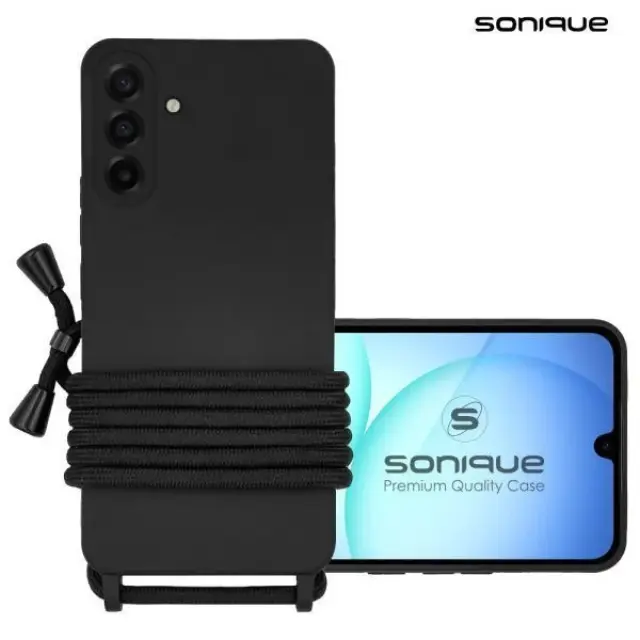 Θήκη Σιλικόνης με Κορδόνι CarryHang Sonique Samsung Galaxy A26 5G Μαύρο
