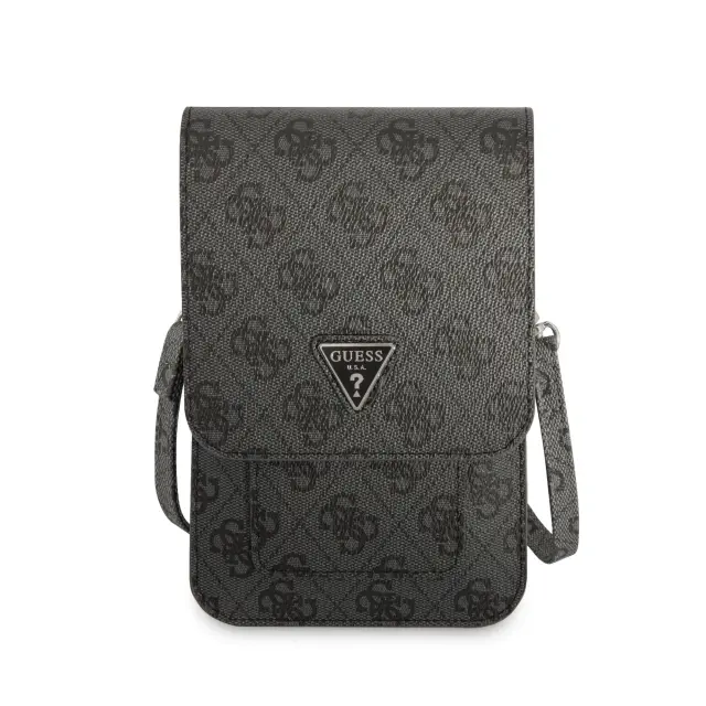 Guess PU 4G Triangle Logo Phone Bag Black 2