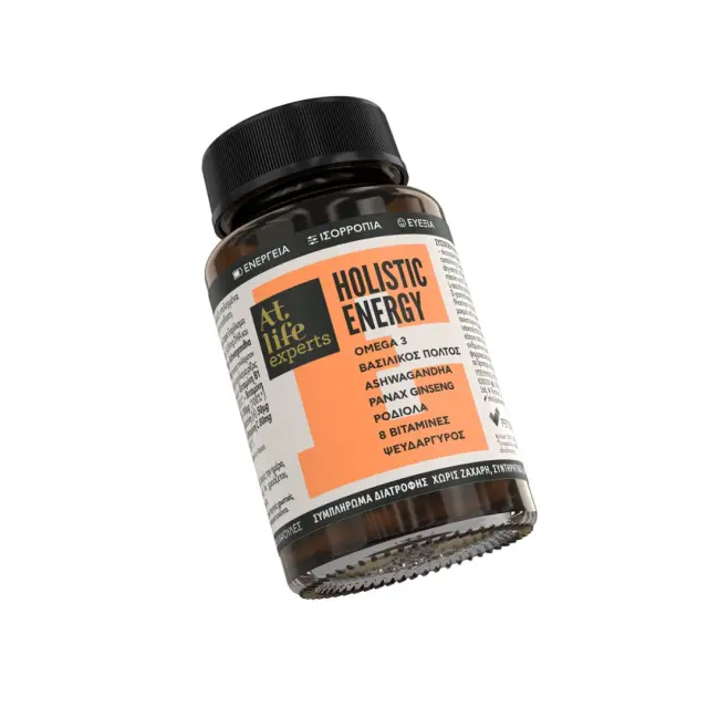 Atlife Experts Holistic Energy για Ενέργεια-Ισορροπία-Ευεξία, 30 κάψουλες 2