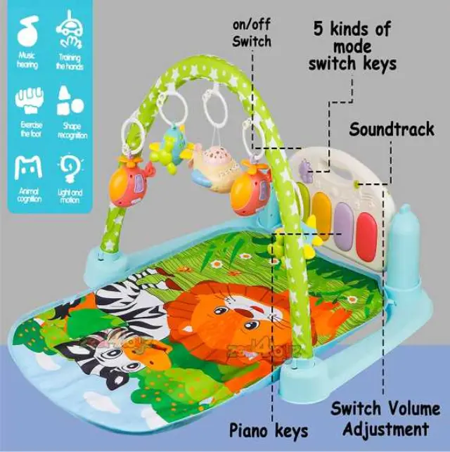 Βρεφικό γυμναστήριο Baby’s piano gym mat 5 σε 1 2