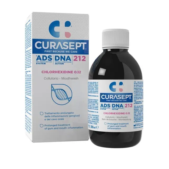 CURASEPT ADS DNA 212 Στοματικό Διάλυμα με Χλωρεξιδίνη 0,12%, 200ml