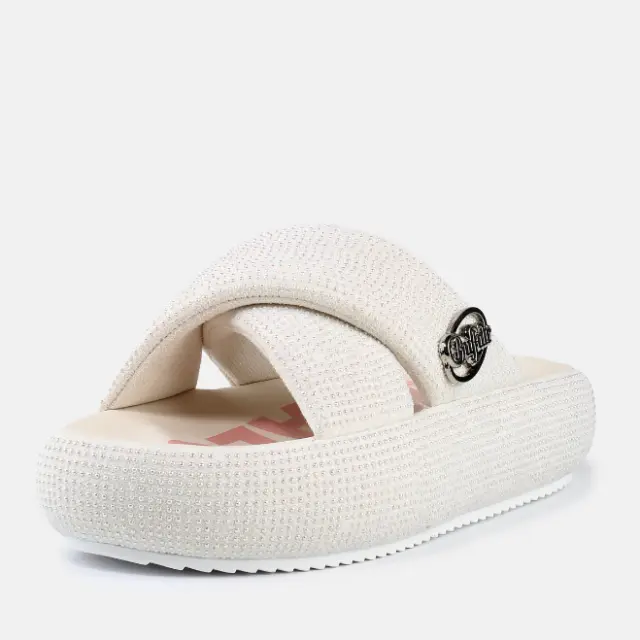 Γυναικεία Σανδάλια Flatforms Buffalo Ibiza Cross BN1602312 Λευκά Άσπρο - 36 2