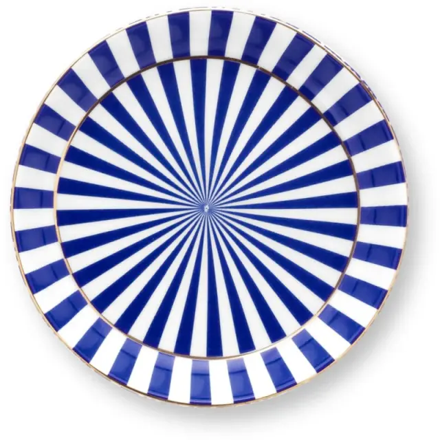 Pip Studio Πορσελάνινη Κούπα 230ml με Καπάκι/Σουβέρ: Royal Flower Blue 3