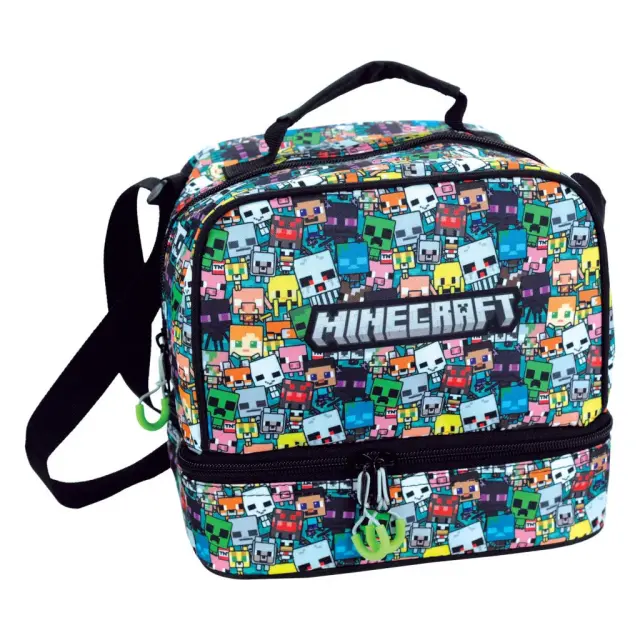 GIM Τσαντάκι Φαγητού Ισοθερμικό / Lunch Bag: Minecraft Chibi