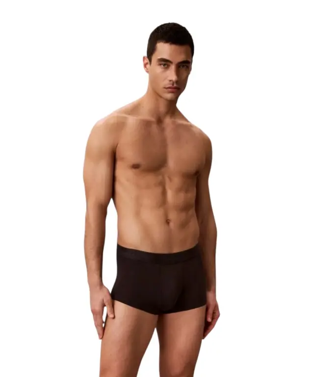 Calvin Klein - Ανδρικά Μποξεράκια 3Pack Icon Cotton Stretch LV00NB4389-40I Μαύρο - S 2