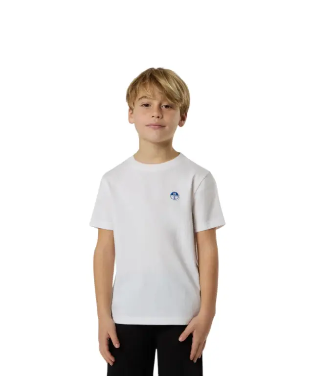 North Sails - Παιδικό Κοντομάνικο Μπλουζάκι T-Shirt Logo Patch 795226-000-0101 Λευκό 2